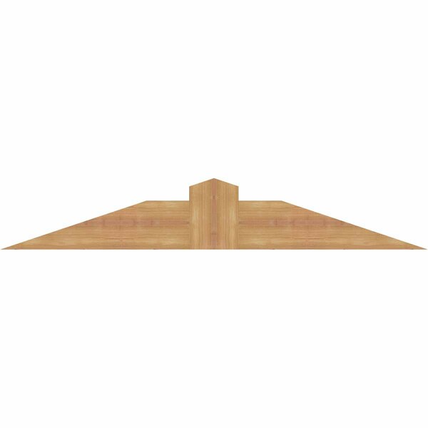 Ekena Millwork Portland Smooth Timber Gable Bracket, Western Red Cedar, 48"W x 8"H x 1 1/2"D x 5 1/2"F, 4/12 Pitch GBW048X08X0206POR00SWR - main
